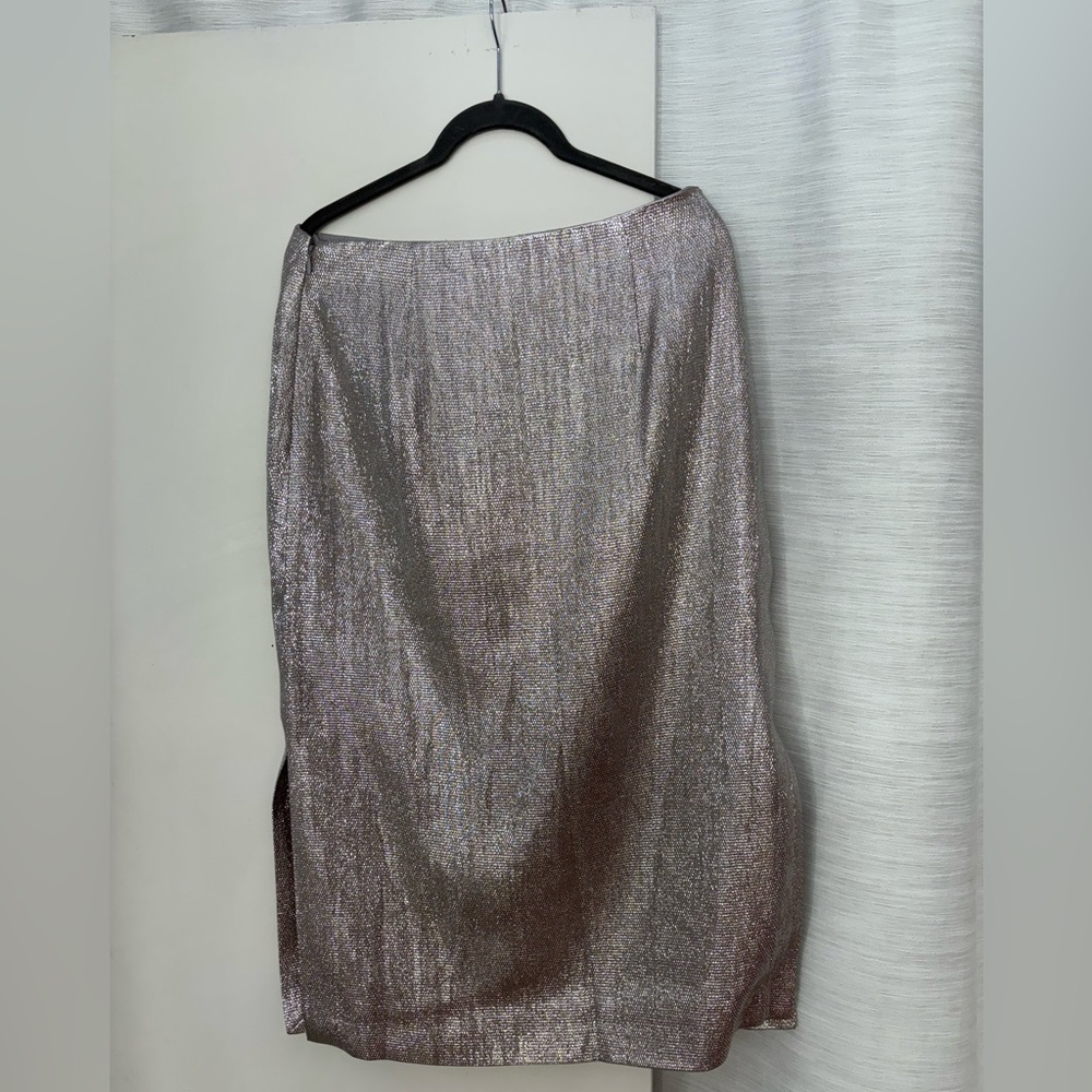 Club Monaco Shimmering Gray Pencil Skirt
